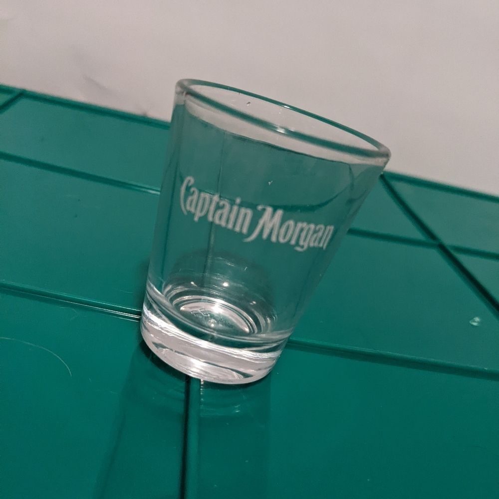 Captain Morgan shot glass